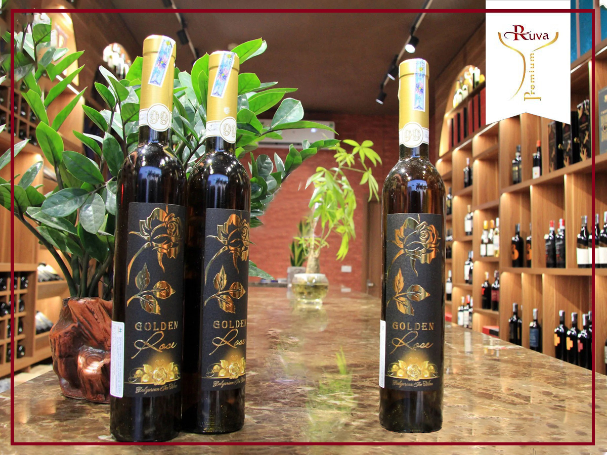 Tại RUVA sản phẩm rượu vang Golden Rose Ice Wine có mức giá bán là 875.000đ 