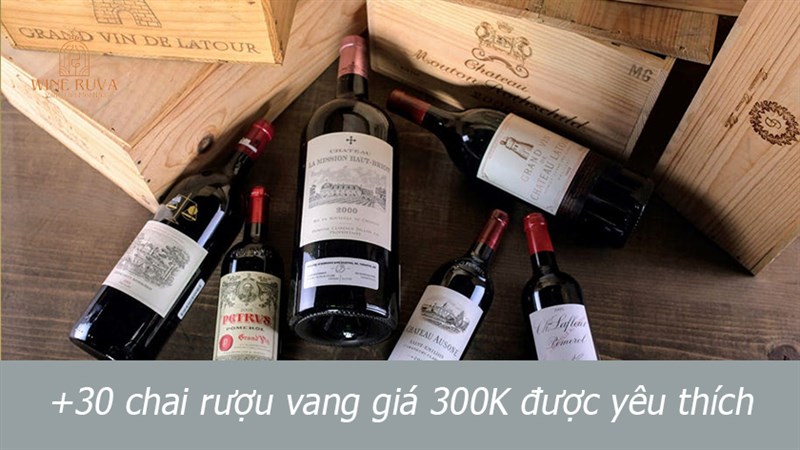 Gợi ý những chai rượu vang giá 300K thơm ngon không nên bỏ lỡ