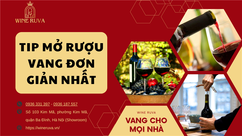 Cách mở, khui nắp rượu vang không cần dụng cụ đơn giản