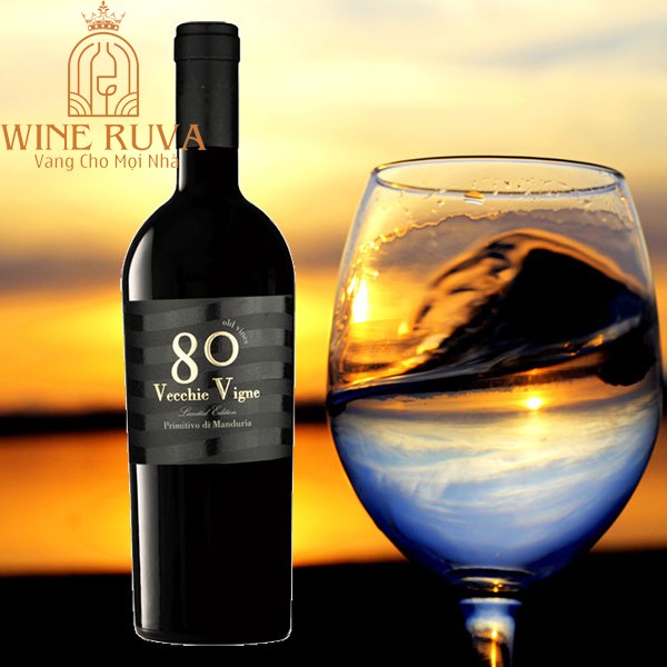 Rượu vang Ý 80 Vecchie Vigne Riserva Primitivo Di Manduria