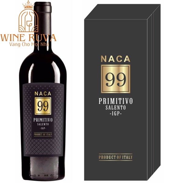 Rượu vang Ý NACA 99 Primitivo Salento