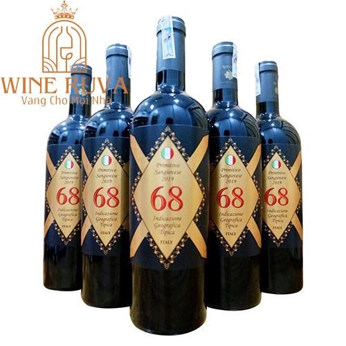 Rượu vang Ý 68 Primitivo Sangiovese
