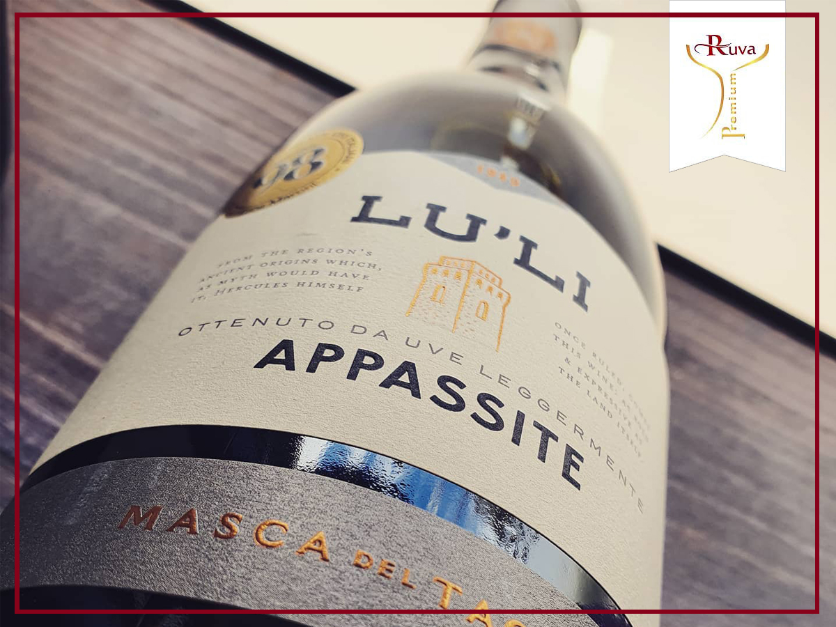 Rượu vang đỏ Lu'Li Appassite có mùi thơm đặc trưng của nho