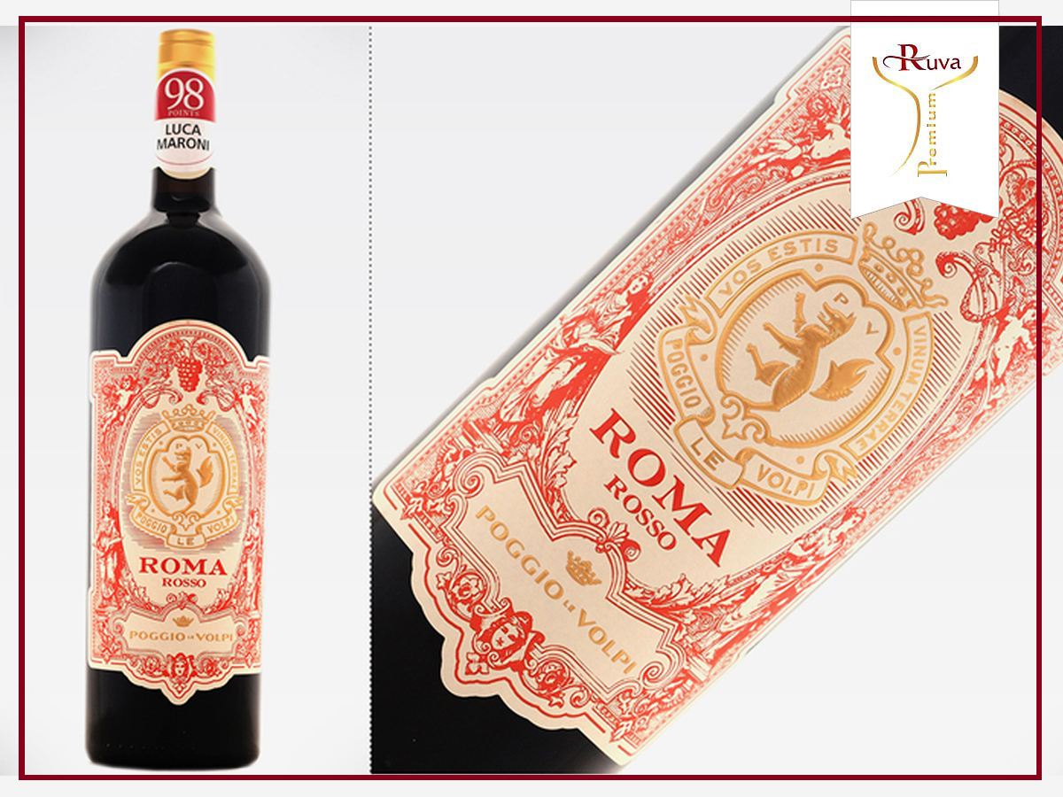 Rượu vang đỏ Roma Rosso D.O.C chất lượng tuyệt hảo