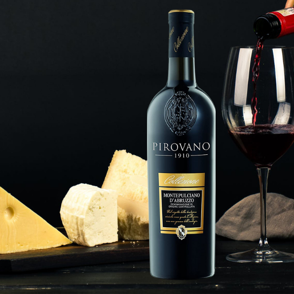 Rượu vang Pirovano 1910 được tạo ra từ loại nho Montepulciano nổi tiếng.
