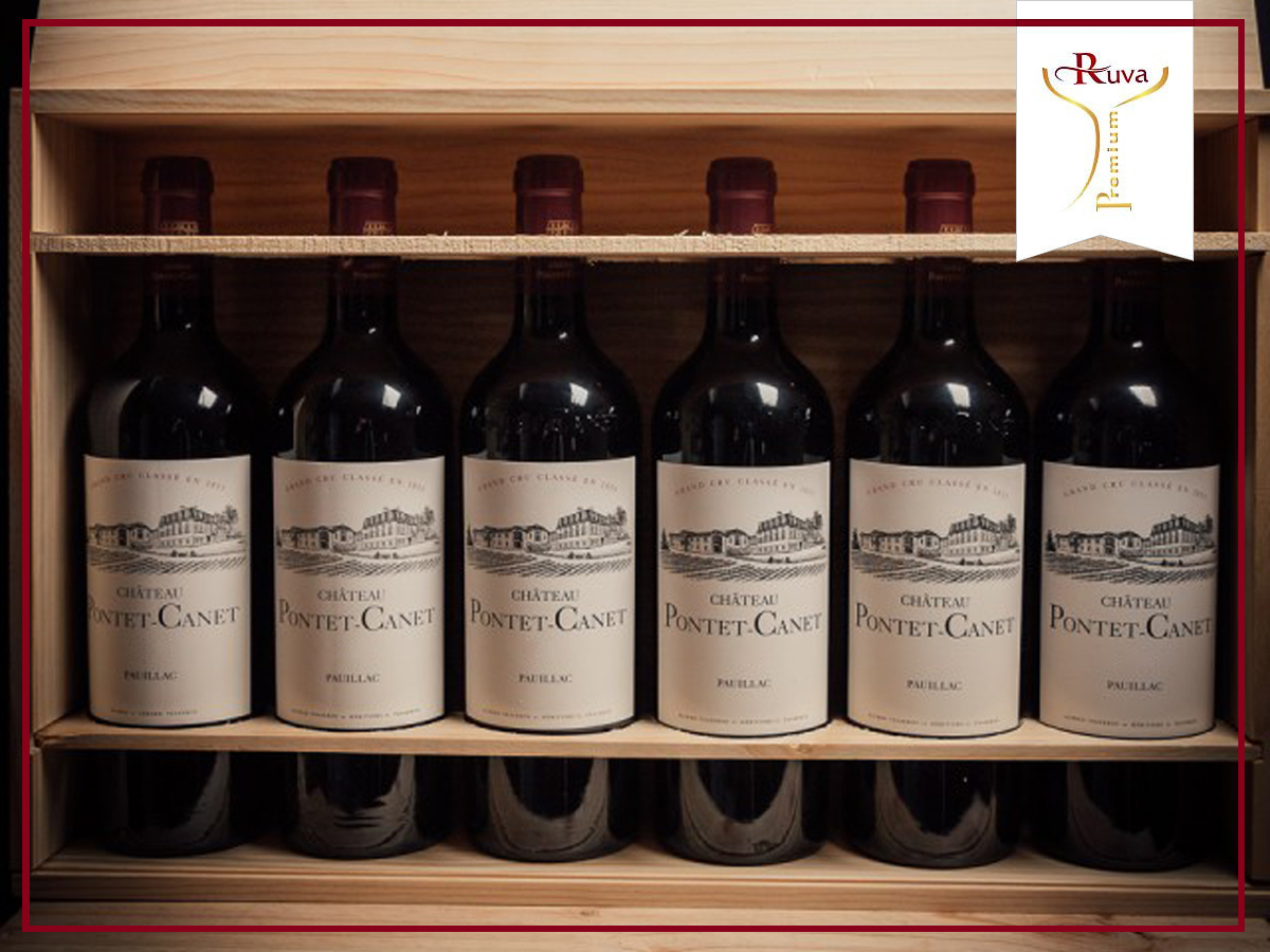 Rượu vang CH PONTET CANET có giá bán ưu đãi tại RUVA là 4.500.000đ