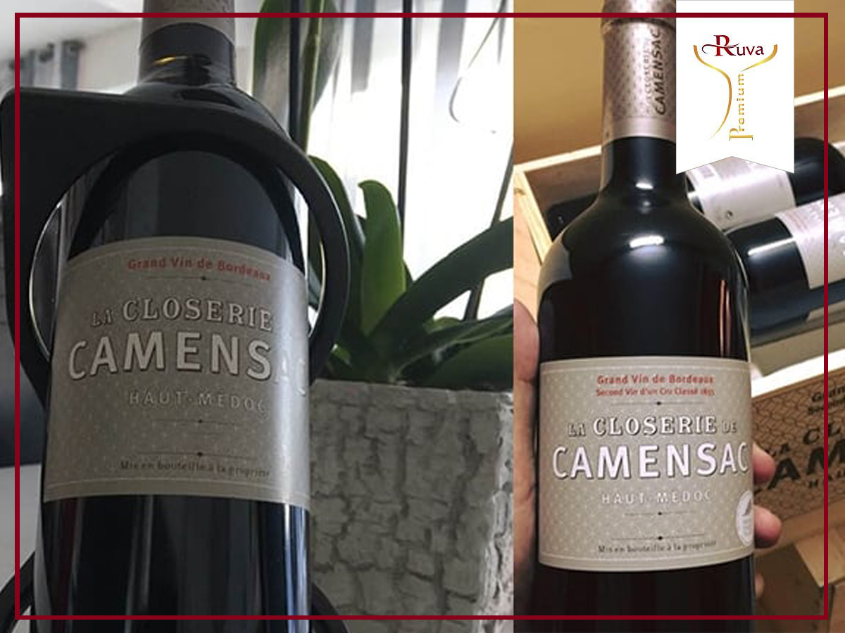 Rượu vang CLOSERIE DE CAMENSAC làm quà biếu tặng cực sang trọng và  quý phái