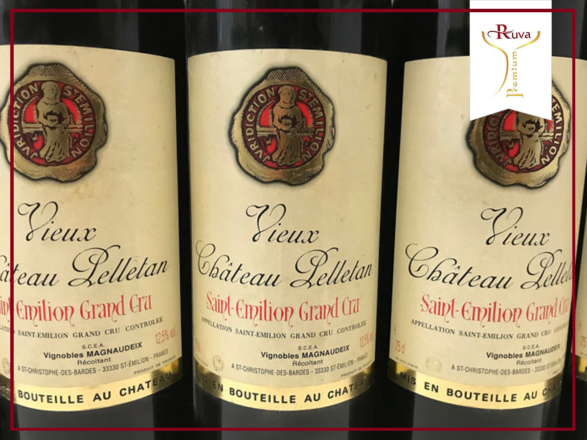 Rượu vang đỏ Château Vieux Pelletan Grand Cru A.O.C 2013 13% là dòng rượu vang cao cấp được sản xuất tại Saint - Emilion trứ danh của Pháp