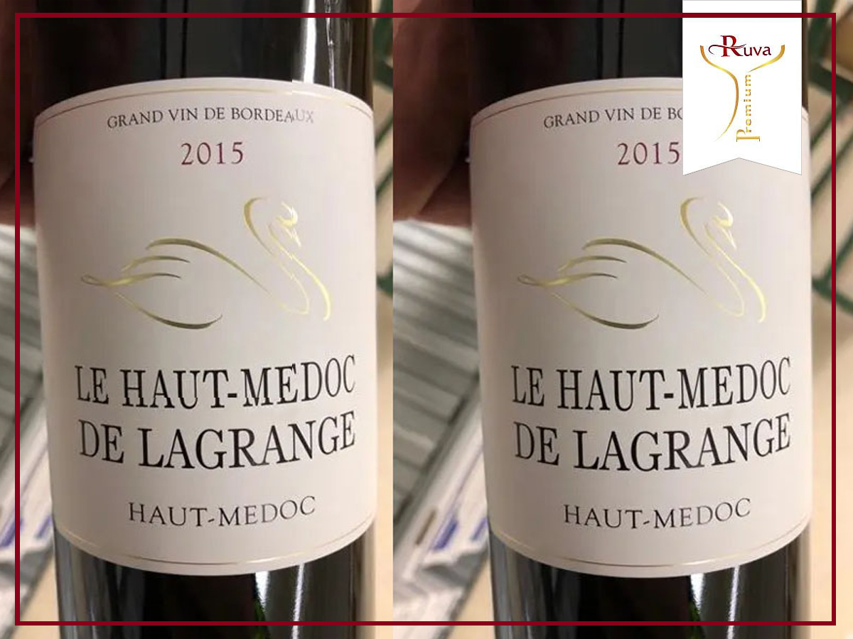 Rượu vang LE HAUT MÉDOC DE LAGRANGE thể hiện sự nhẹ nhàng 