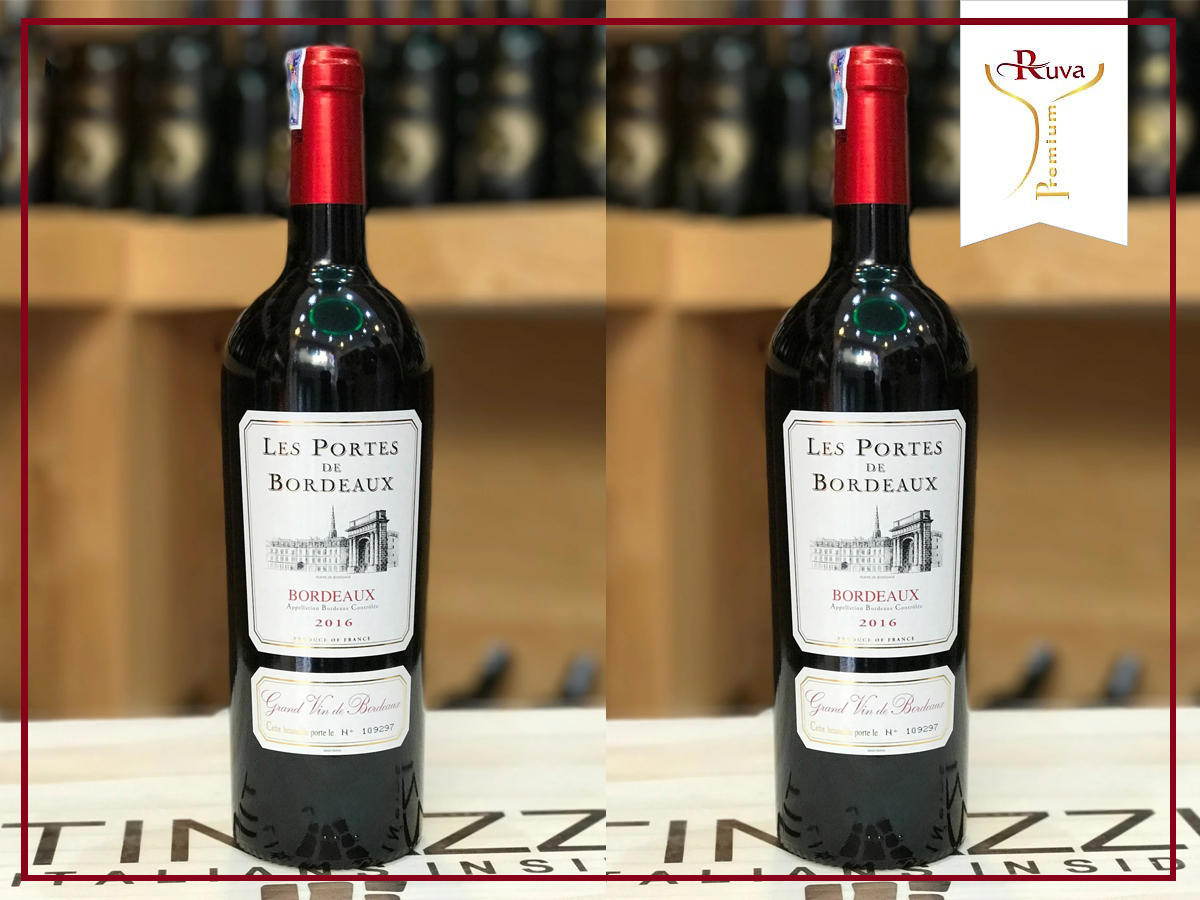 Rượu vang đỏ Les Portes de Bordeaux 2016 13% là dòng rượu vang Pháp thượng hạng