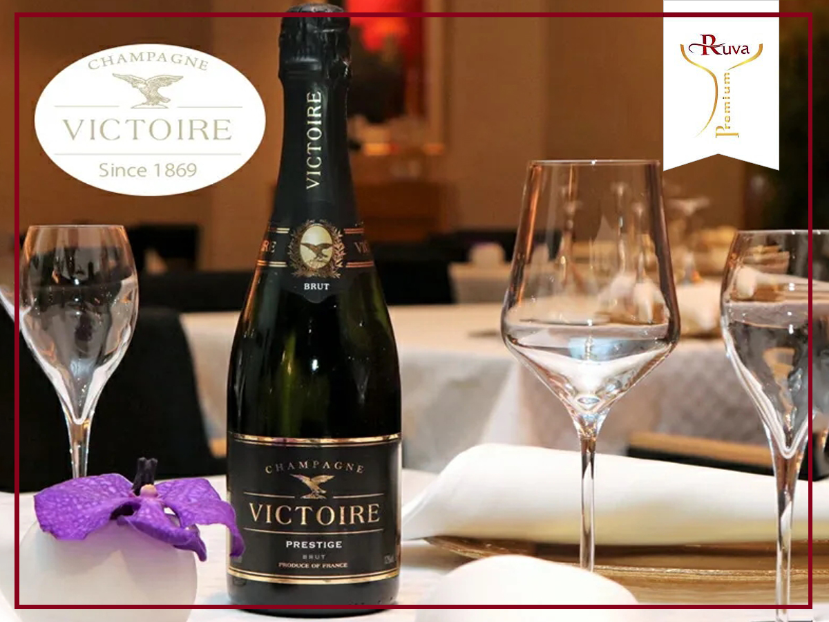  Victoire Champagne Brut Prestige với hương vị mạnh mẽ, cá tính.