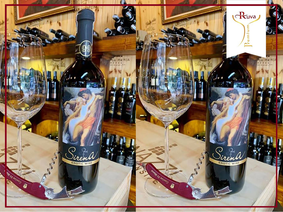 Rượu vang Sirena Erotic Wine Premium mang đậm hương vị thu hút.