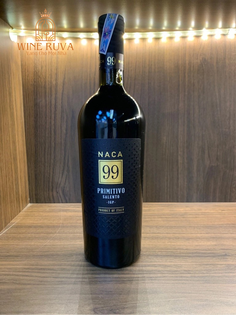 Rượu vang Ý NACA 99 Primitivo Salento là một chai rượu vang đỏ cao cấp.