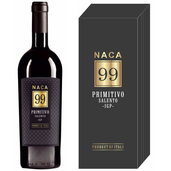 Rượu vang Ý NACA 99 Primitivo Salento là một chai rượu vang đỏ cao cấp.