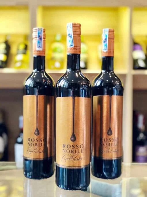 Rượu vang Đức Rosso Nobile với hương thơm sôcôla ngọt ngào đặc trưng.