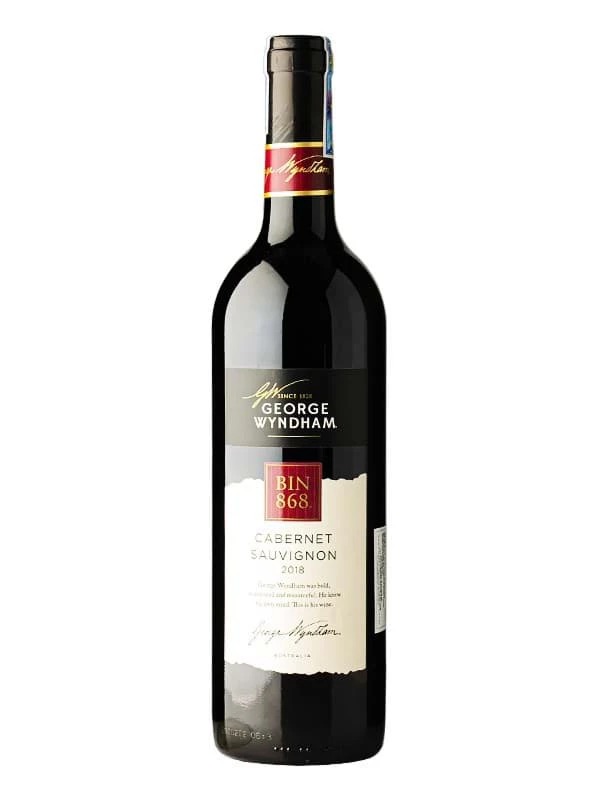Rượu vang Úc Bin 868 Wyndham Cabernet Sauvignon vị ngon dễ uống.