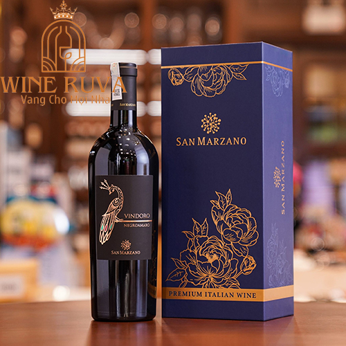 Rượu vang Ý Vindoro Negroamaro cuộc sống đích thực của vùng Ý.