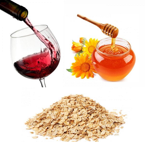 Giảm nếp nhăn bằng rượu vang, yến mạch và mật ong