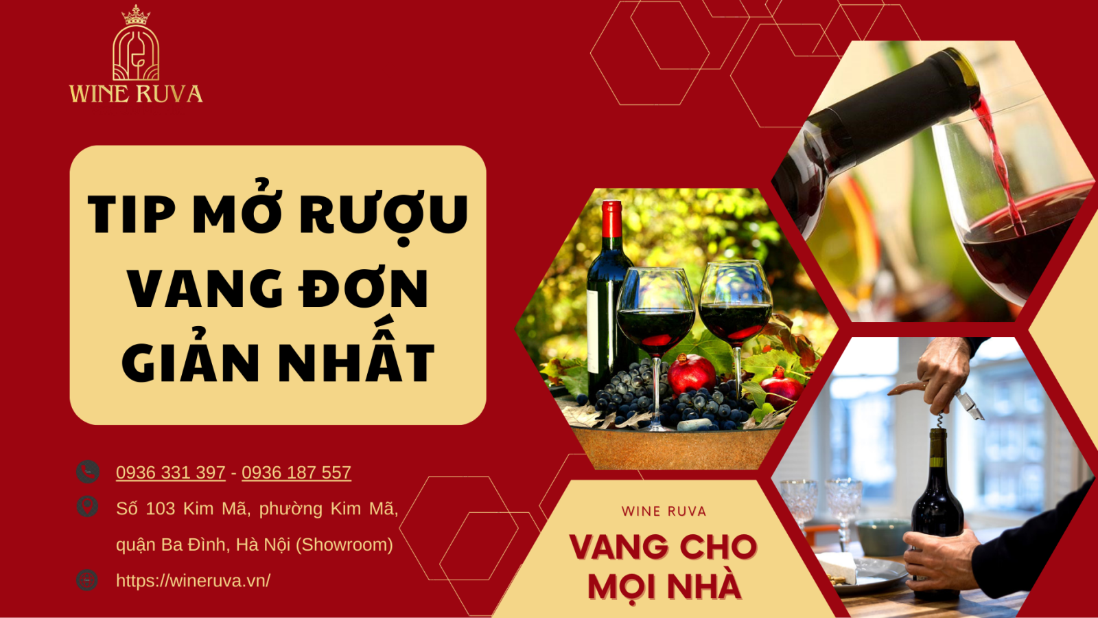 cách mở rượu vang