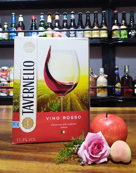 Rượu vang bịch 3L Tavernello Rosso