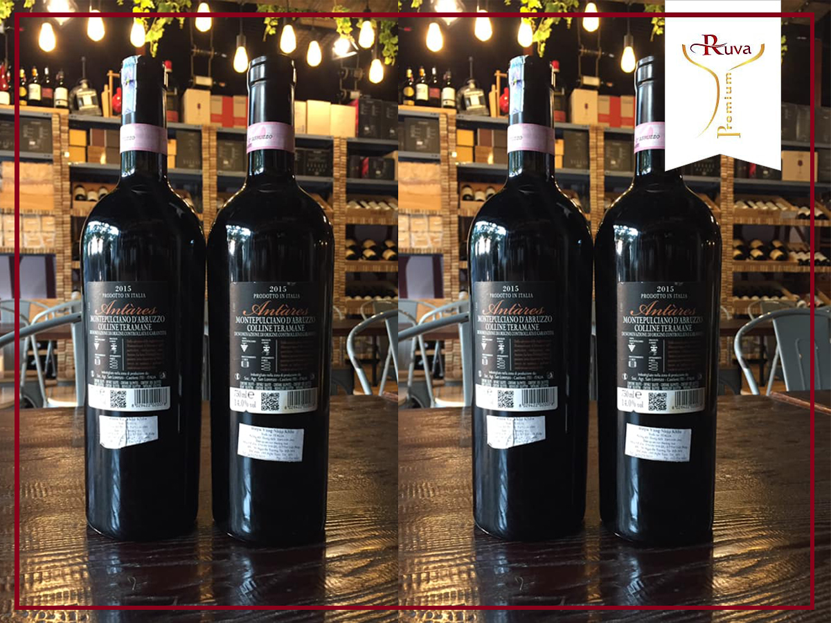 Để sản xuất được những chai rượu vang Antàres Montepulciano d'Abruzzo DOCG - 2015 đòi hỏi phải trải qua một quy trình khép kín với nhiều công đoạn khác nhau