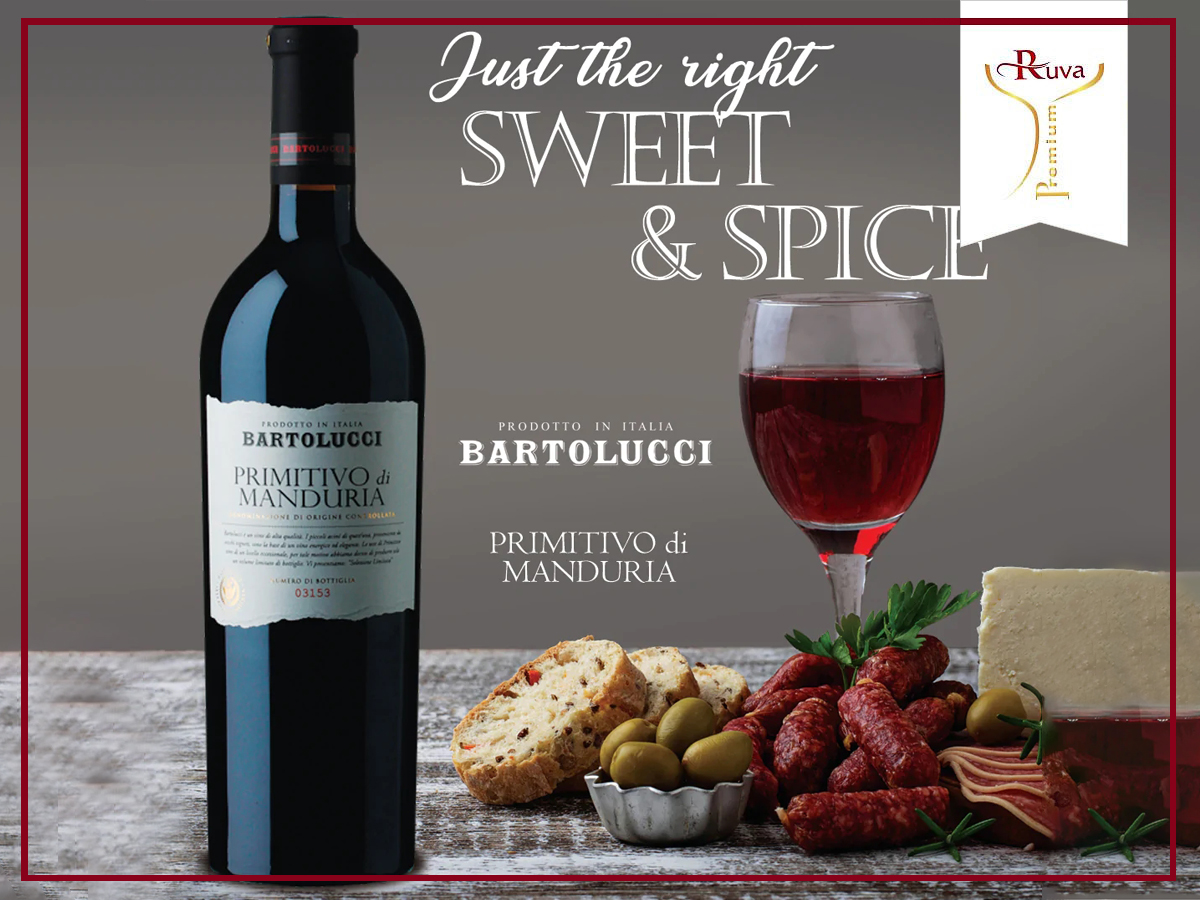 Bartolucci Primitivo Di Manduria, một sản phẩm với mùi hương nhẹ nhàng, nồng độ vừa phải 