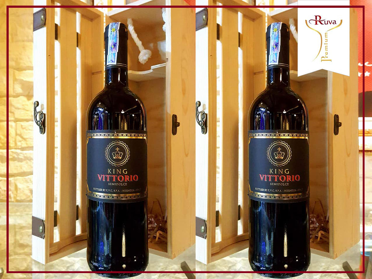 Rượu vang KING Vittorio Semi Dolcer với vị ngọt ngào tự nhiên