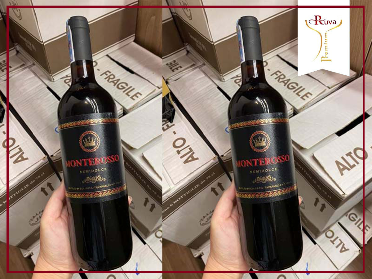 Rượu Monterosso Semi Dolcer mang hương vị ngọt ngào và nhẹ nhàng