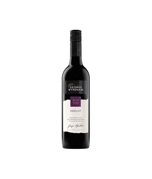 Rượu Vang Úc George Wyndham Bin 999 Merlot với hương thơm của mận chín.